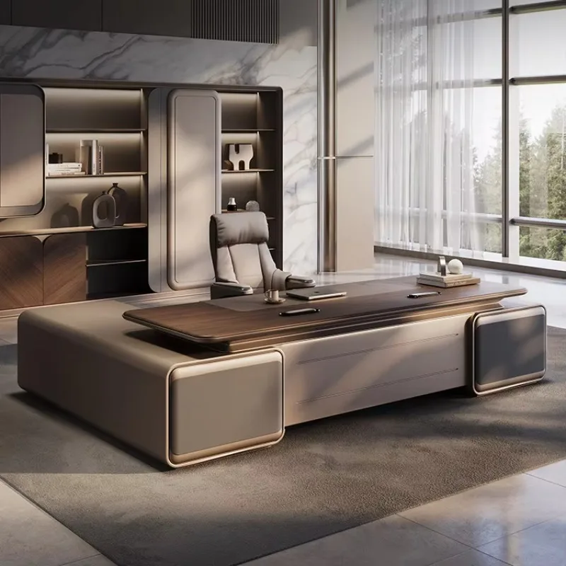 E0 Level High-End MDF Modern Light Luxury Modular Office Desk with File Drawer and Healthy Office Features
E0 Level High-End MDF Modern Light Luxury Modular Office Desk with File Drawer and Healthy Office Features