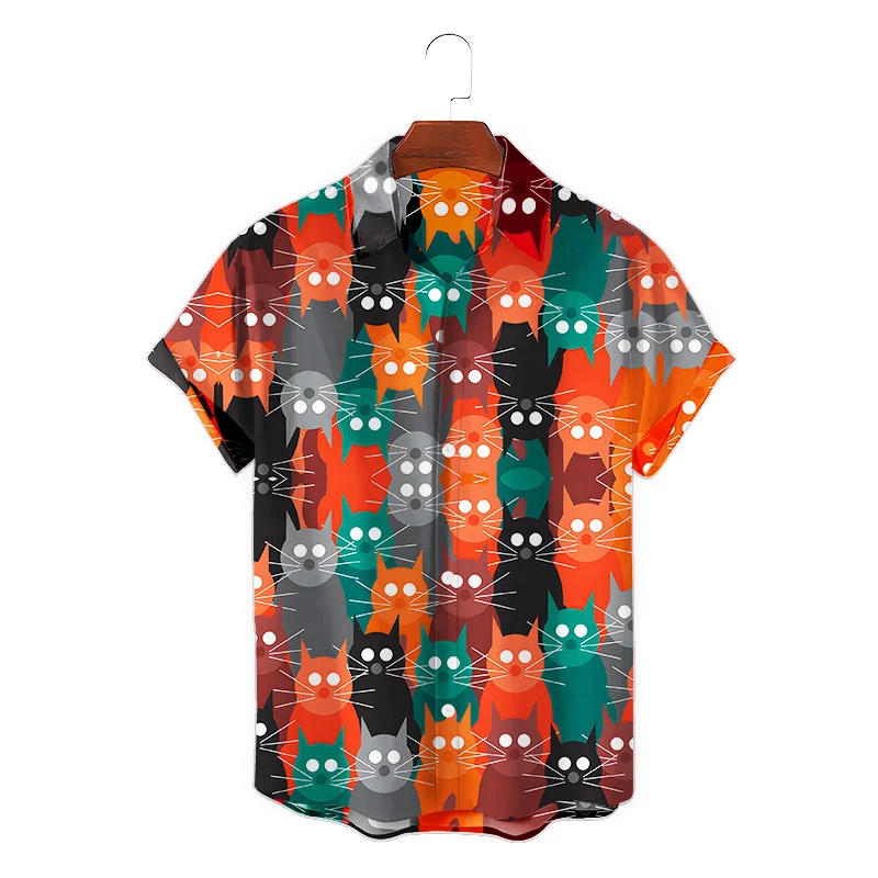 3d Printed Birds Cat Shirt Men Colorful Fruit Short Sleeve Men Summer Hawaiian Shirt Street Fashion Beach Blouse Loose Tops
3d Printed Birds Cat Shirt Men Colorful Fruit Short Sleeve Men Summer Hawaiian Shirt Street Fashion Beach Blouse Loose Tops
