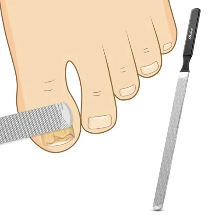 Professional Stainless Steel Long Nail File for Thick Nails, Metal Fingernail Toenail File for Women, 4.72-Inch Filing Surface,
Professional Stainless Steel Long Nail File for Thick Nails, Metal Fingernail Toenail File for Women, 4.72-Inch Filing Surface,