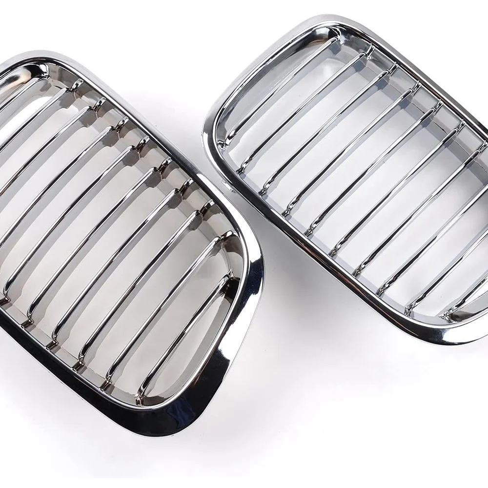 2X Chrome Front Hood Kidney Grille Grill For BMW 1998-2001 E46 320I 323I 325I 328I 330I 4-Door Sedan-A67F
2X Chrome Front Hood Kidney Grille Grill For BMW 1998-2001 E46 320I 323I 325I 328I 330I 4-Door Sedan-A67F