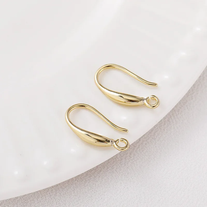 10Pcs Brass 18K Gold Plated French Earring Hooks Earwire Connector with Loop For DIY Drop Earrings Jewelry Making Accessories
10Pcs Brass 18K Gold Plated French Earring Hooks Earwire Connector with Loop For DIY Drop Earrings Jewelry Making Accessories