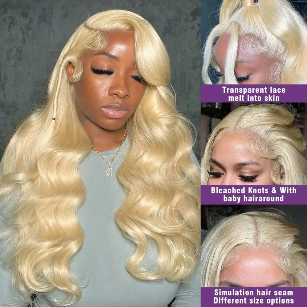 613 Body Wave Lace Front Wig Colored 13x6 HD Transparent Lace Frontal Wigs High Density Brazilian Human Hair Choice For Women
613 Body Wave Lace Front Wig Colored 13x6 HD Transparent Lace Frontal Wigs High Density Brazilian Human Hair Choice For Women