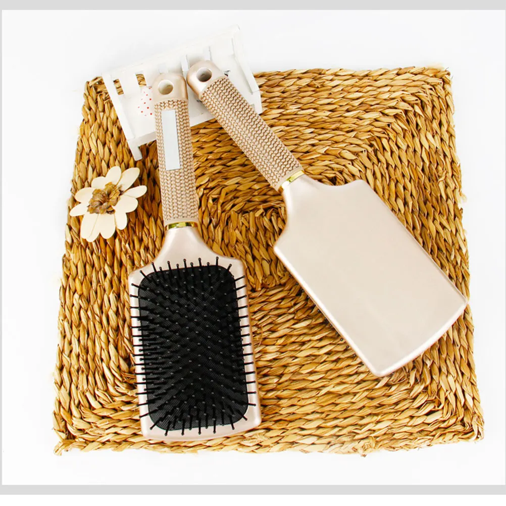 Paddle Brush Cushion Flat Wide Head Detangling Ball-Tipped Bristles Gentle Scalp Massage Golden Wet Dry All Styles Extension
Paddle Brush Cushion Flat Wide Head Detangling Ball-Tipped Bristles Gentle Scalp Massage Golden Wet Dry All Styles Extension