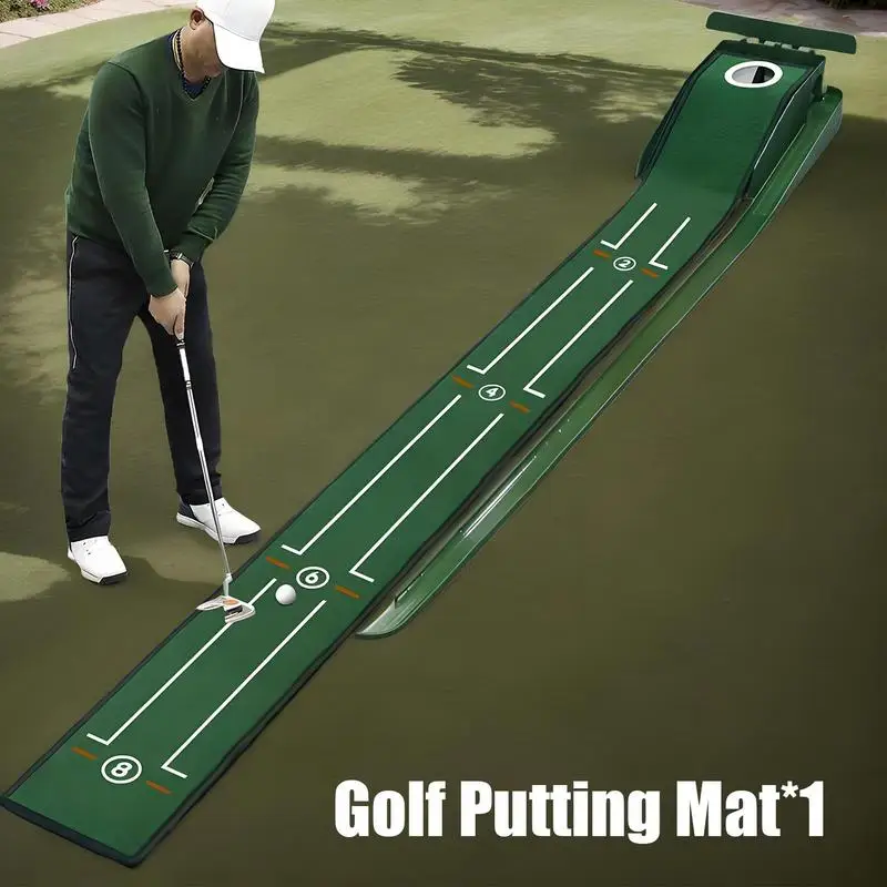 Putting Green Indoor Training Putting Green Golf Practice Velvet Mat With Alignment Guides And Automatic Ball Return For Women
Putting Green Indoor Training Putting Green Golf Practice Velvet Mat With Alignment Guides And Automatic Ball Return For Women