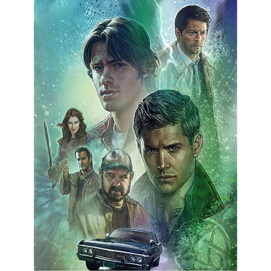 Supernatural Diamond Painting 5D DIY American TV Show Diamond Embroidery Cross Stitch Kits Full Drill diamond Mosaic Home Decor
Supernatural Diamond Painting 5D DIY American TV Show Diamond Embroidery Cross Stitch Kits Full Drill diamond Mosaic Home Decor