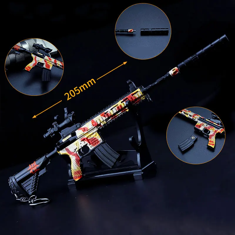 20cm CS Game Tactical Equipment Model HK416 M416 Zinc Alloy Toy Gun Metal Keychain kids Christmas Gifts Mini Decoration HG288
20cm CS Game Tactical Equipment Model HK416 M416 Zinc Alloy Toy Gun Metal Keychain kids Christmas Gifts Mini Decoration HG288
