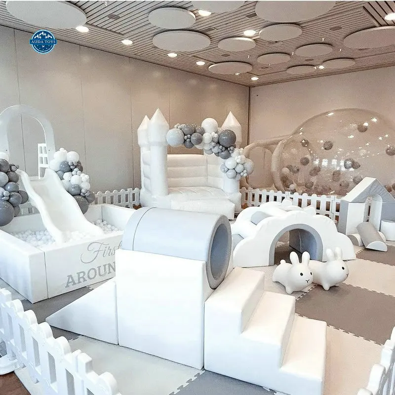 Portable White Gray Kids Playground Indoor Softplay Equipment Indoor Playgrounds Kids Soft Play For Wedding Party
Portable White Gray Kids Playground Indoor Softplay Equipment Indoor Playgrounds Kids Soft Play For Wedding Party