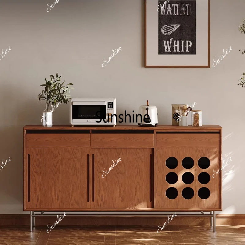Medieval style solid wood dining side cabinet, wabi sandy wind against the wall, large-capacity storage dining side cabinet
Medieval style solid wood dining side cabinet, wabi sandy wind against the wall, large-capacity storage dining side cabinet