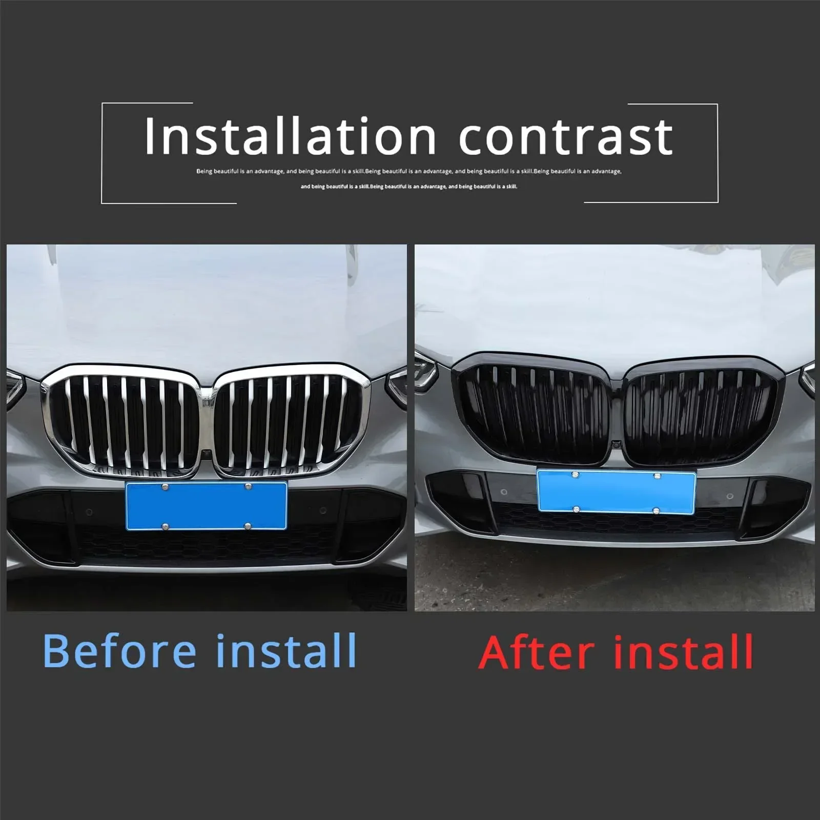For BMW X5 G05 2019-2022 Car Front Center Grille Replacement Parts ABS Piano Black Exterior Modification Accessories
For BMW X5 G05 2019-2022 Car Front Center Grille Replacement Parts ABS Piano Black Exterior Modification Accessories