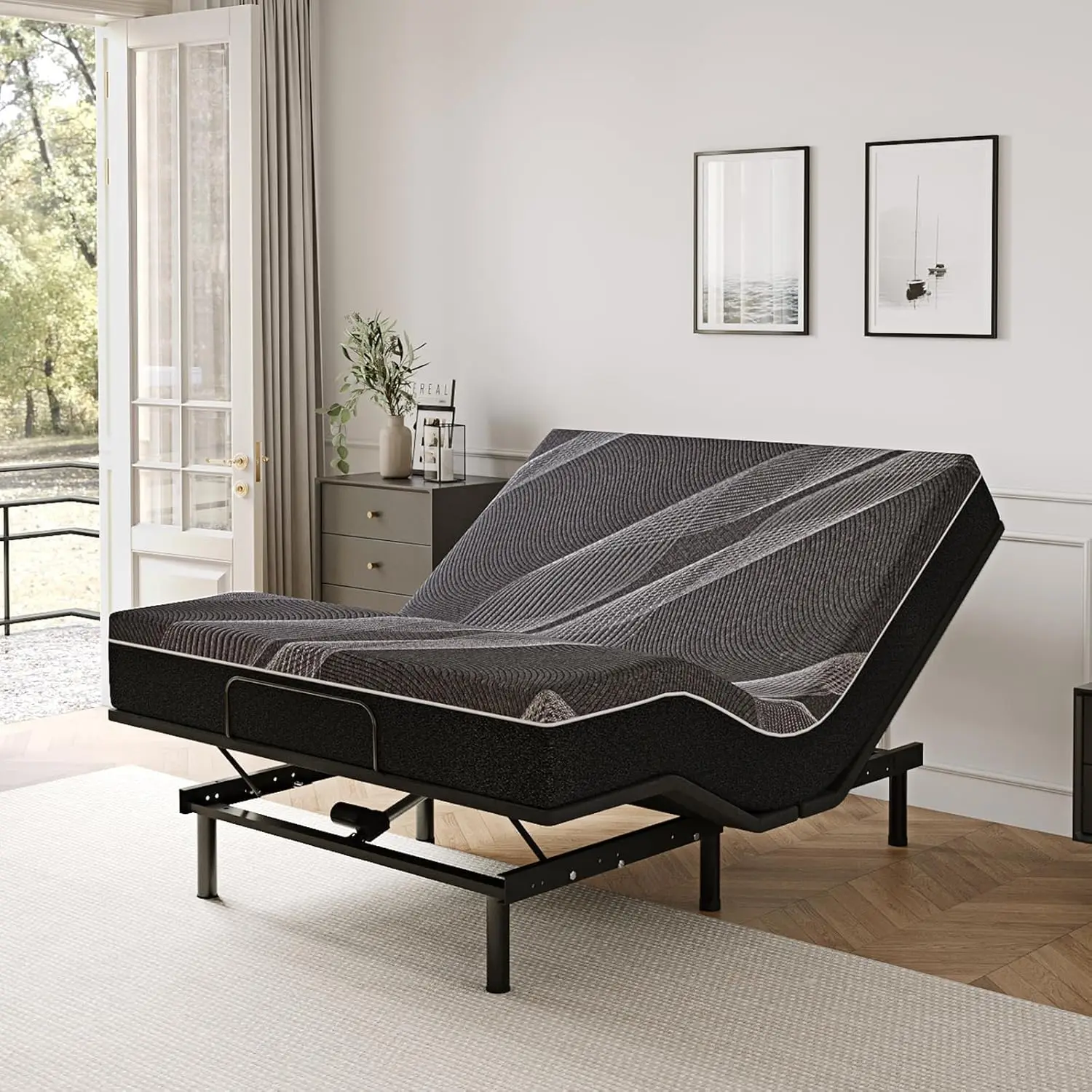 Adjustable Bed Base Frame Wireless Remote 12 Gel Memory Foam Mattress Head Foot Incline Zero Gravity 80x60 Customized
Adjustable Bed Base Frame Wireless Remote 12 Gel Memory Foam Mattress Head Foot Incline Zero Gravity 80x60 Customized