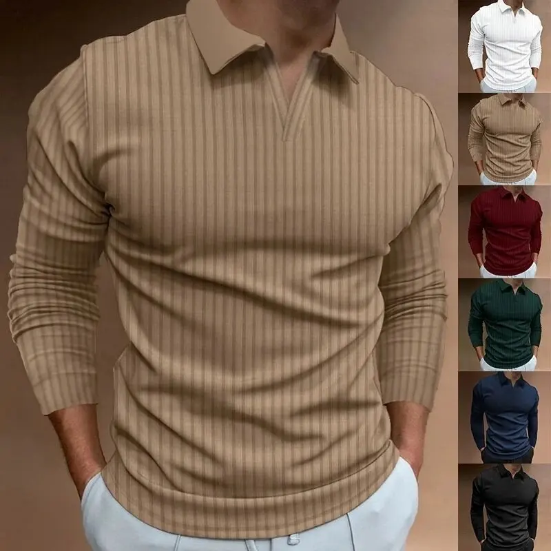 2025 spring Autumn Stripes Sport T-Shirt Fitness Leisure Elastic Long Sleeve V-neck Polo Quick Dry Fitness T-Shirt men Clothing
2025 spring Autumn Stripes Sport T-Shirt Fitness Leisure Elastic Long Sleeve V-neck Polo Quick Dry Fitness T-Shirt men Clothing