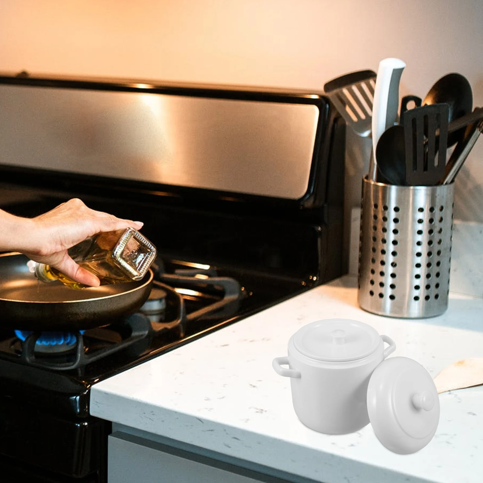 Porcelain Steaming Stew Pot Ceramic Cooking with Lid Dual Handle Small Cup Handles for Soup White
Porcelain Steaming Stew Pot Ceramic Cooking with Lid Dual Handle Small Cup Handles for Soup White