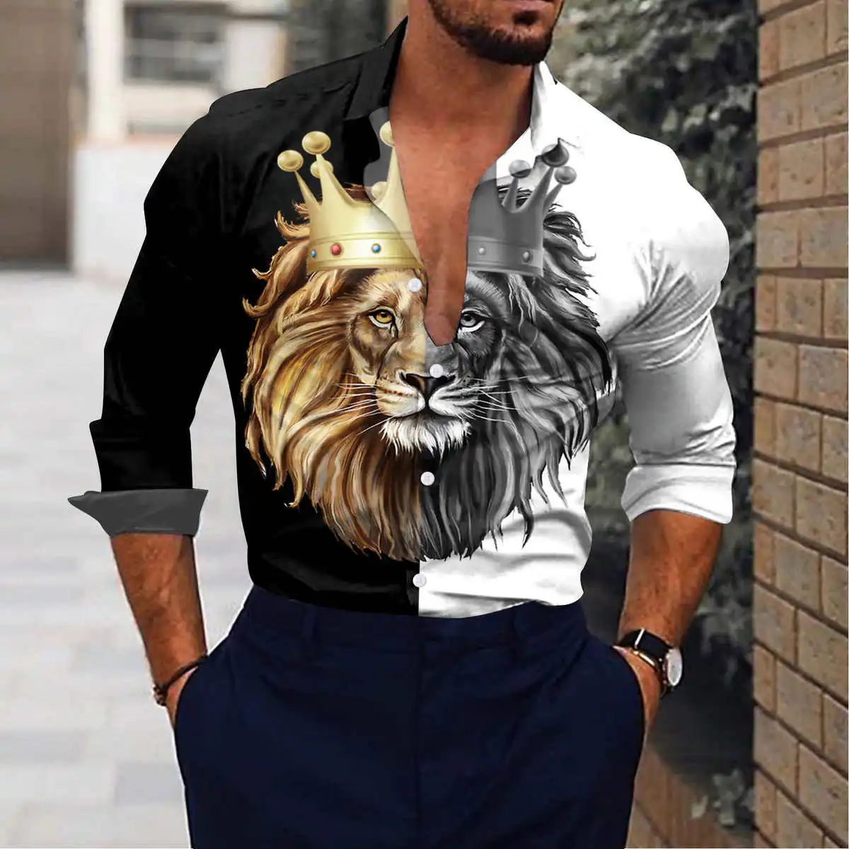 Casual Printed Long Sve Lapel irt Loose Fit Youthful Sle Spring Summer Cotton No Iron Treaent oulder Sve Design
Casual Printed Long Sve Lapel irt Loose Fit Youthful Sle Spring Summer Cotton No Iron Treaent oulder Sve Design