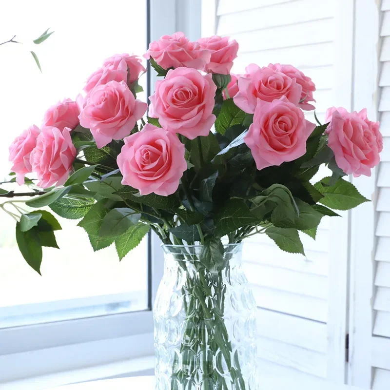 10 Pcs Real Touch Rose Branch Stem Latex Rose Hand Feel Felt Simulation Decorative Artificial Silicone Rose Flowers Home Wedding
10 Pcs Real Touch Rose Branch Stem Latex Rose Hand Feel Felt Simulation Decorative Artificial Silicone Rose Flowers Home Wedding