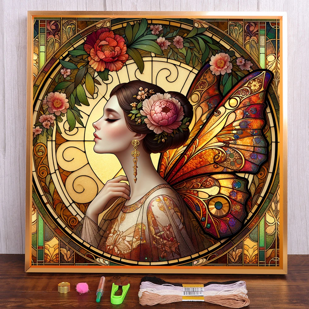 Portrait Girl Butterfly Cross Stitch Complete Kit DIY Embroidery Needlework Handiwork Hobby Painting Jewelry Magic For Adults
Portrait Girl Butterfly Cross Stitch Complete Kit DIY Embroidery Needlework Handiwork Hobby Painting Jewelry Magic For Adults