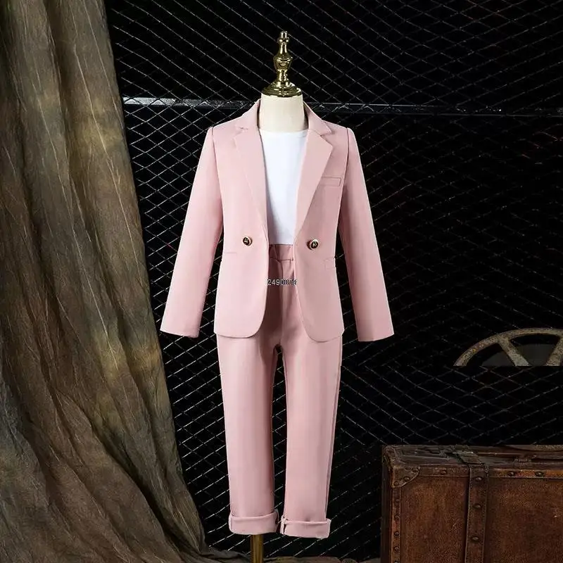 Children Pink Photography Suit Boys 2Pieces/Set Jacket Pants Wedding Dress Kids Formal Performance Blazer Suit Ceremony Costume
Children Pink Photography Suit Boys 2Pieces/Set Jacket Pants Wedding Dress Kids Formal Performance Blazer Suit Ceremony Costume