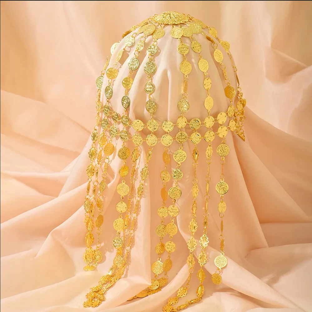 Shiny Hair Accessory For Festive Events& Stage Performances Long Gold Coin Head Chain,
Shiny Hair Accessory For Festive Events& Stage Performances Long Gold Coin Head Chain,