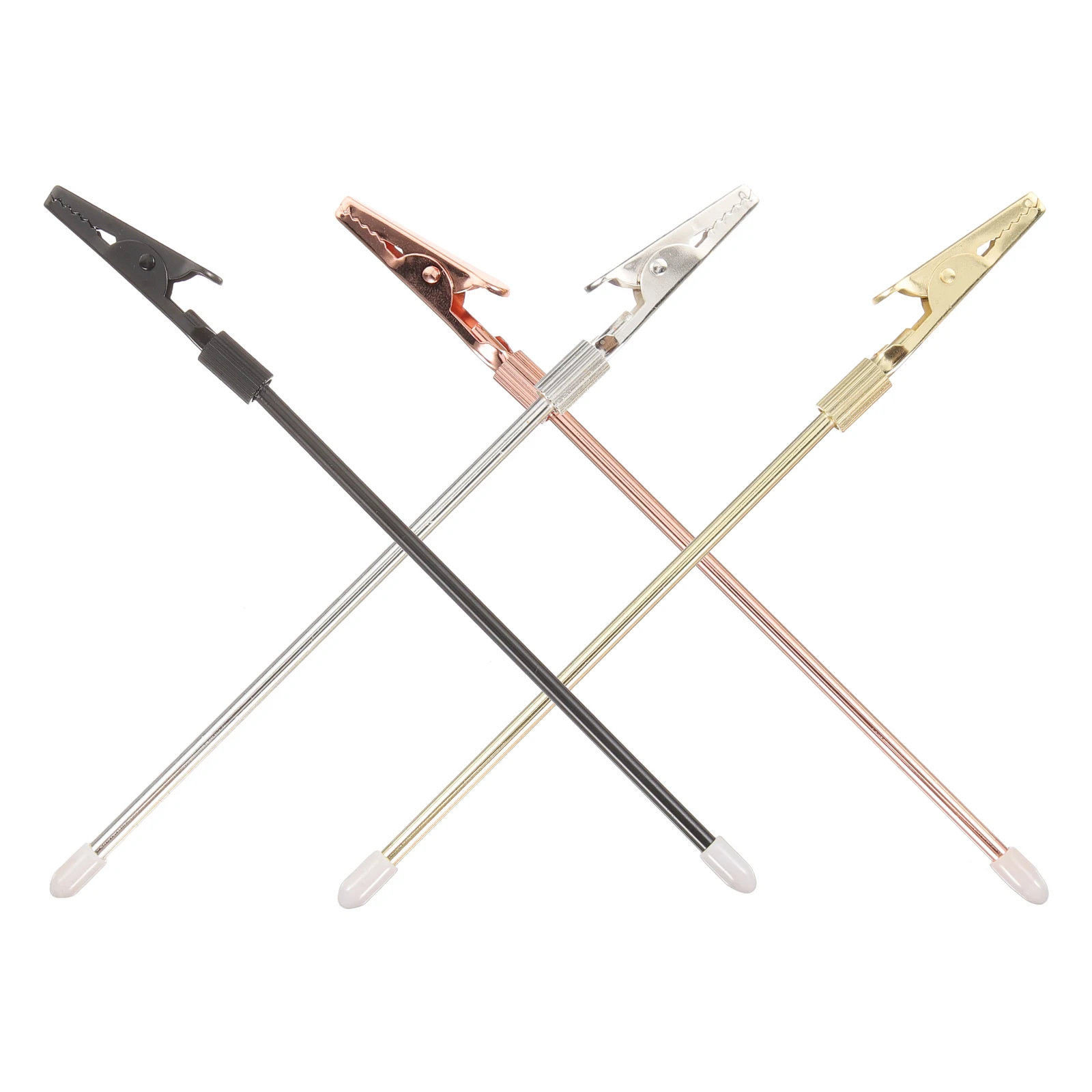 4pcs Jewelry Clips Bracelet Helpers 15CM Black Gold Silver Rose Gold Metal Fastener Memo Clip Card Holder Multi Function
4pcs Jewelry Clips Bracelet Helpers 15CM Black Gold Silver Rose Gold Metal Fastener Memo Clip Card Holder Multi Function