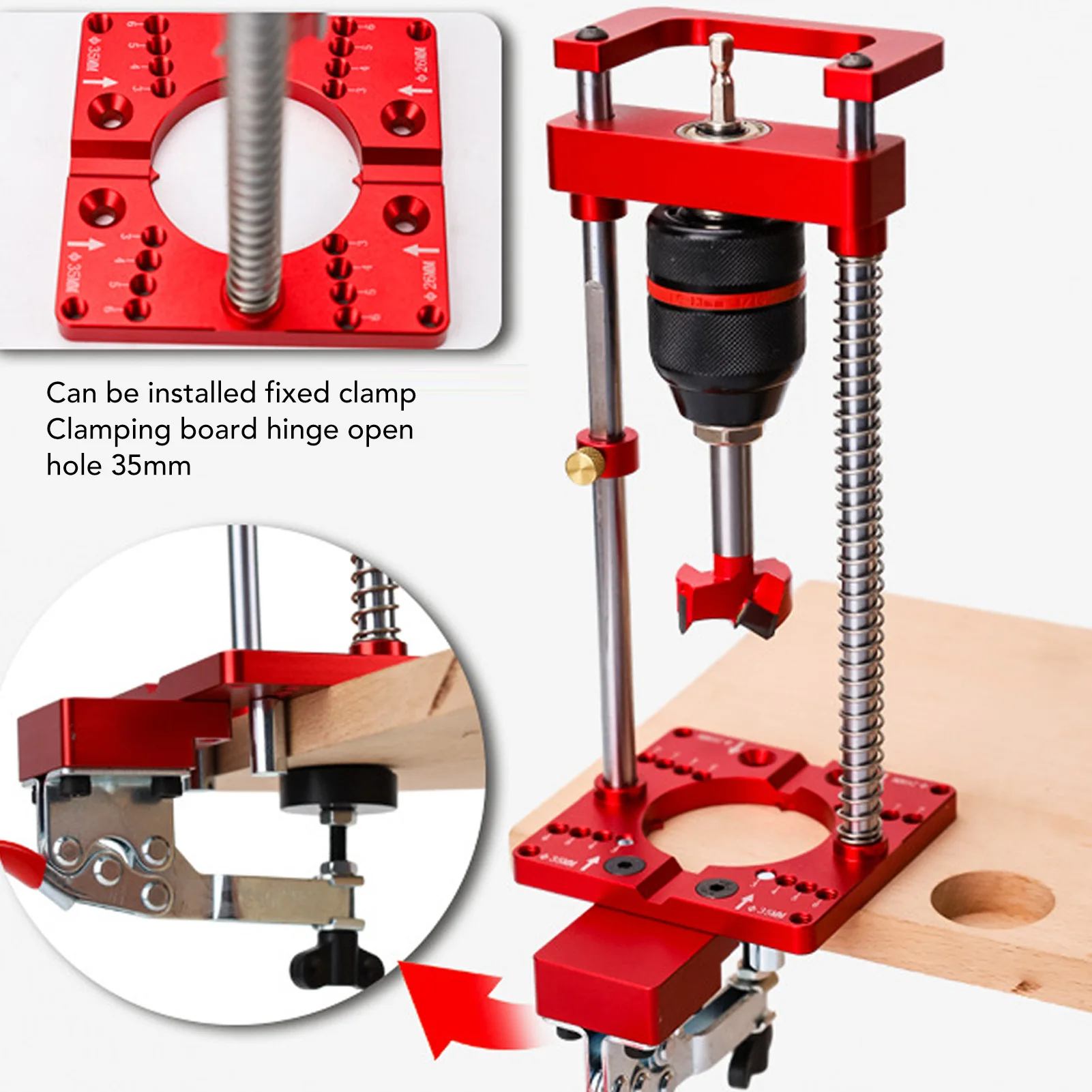 Bench Drill Holder Hand Electric Drill Holder Handheld Bench Drill Fixing Bracket 35mm Hinge Hole Locator for Woodworking
Bench Drill Holder Hand Electric Drill Holder Handheld Bench Drill Fixing Bracket 35mm Hinge Hole Locator for Woodworking