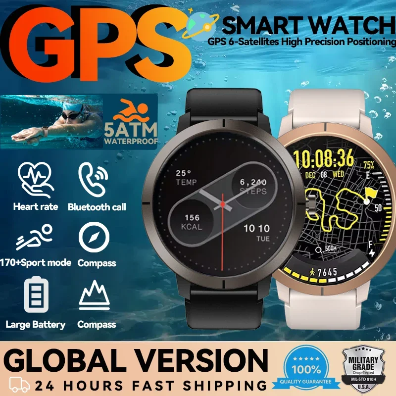 smartwatch for man GPS 6-Satellites 1.32”HD AMOLED Display Built-in GPS Bluetooth Call Sports 5ATM Waterproof Men‘s smartwatch
smartwatch for man GPS 6-Satellites 1.32”HD AMOLED Display Built-in GPS Bluetooth Call Sports 5ATM Waterproof Men‘s smartwatch