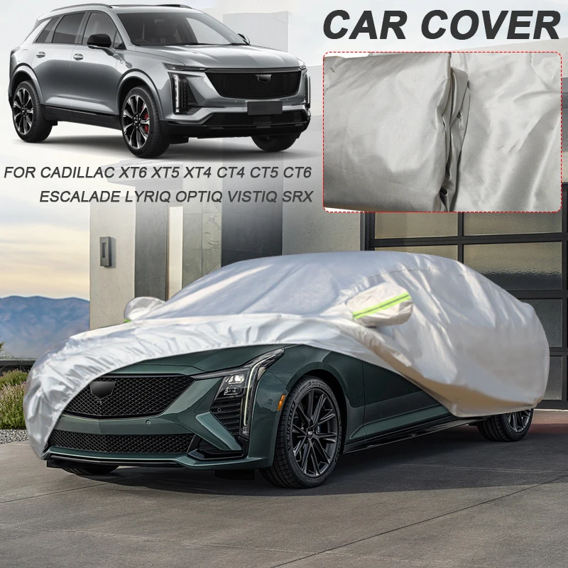 Автомобильный чехол из полиэстера 210T для CADILLAC CT4 CT5 CT6 ESCALADE LYRIQ OPTIQ SRX VISTIQ XT4 XT5 XT6, водонепроницаемый противопыльный аксессуар
Автомобильный чехол из полиэстера 210T для CADILLAC CT4 CT5 CT6 ESCALADE LYRIQ OPTIQ SRX VISTIQ XT4 XT5 XT6, водонепроницаемый противопыльный аксессуар