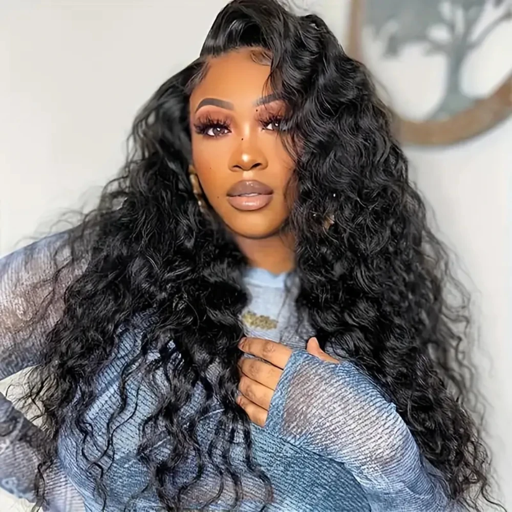 40 46 Inch Deep Wave Lace Front Human Hair Wigs For Black Women Pre Plucked HD Transparent 13x4 Deep Wave Frontal Wig for Women
40 46 Inch Deep Wave Lace Front Human Hair Wigs For Black Women Pre Plucked HD Transparent 13x4 Deep Wave Frontal Wig for Women