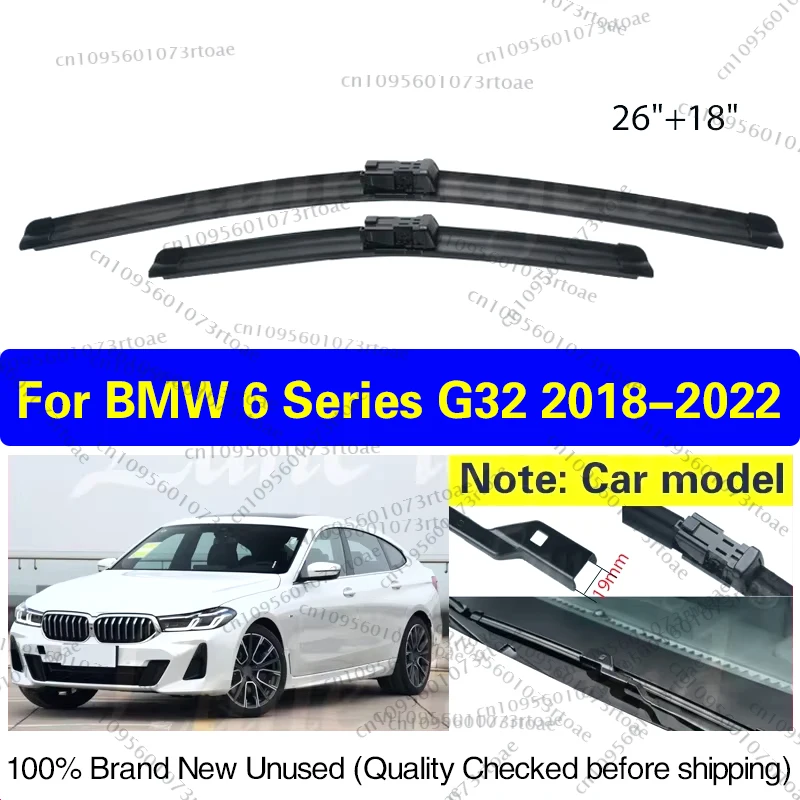 For BMW 6 Series G32 2018-2022 Gran Turismo GT 630i xDrive Front Wiper Blade Windscreen Windshield Window 26"18" Car Accessories
For BMW 6 Series G32 2018-2022 Gran Turismo GT 630i xDrive Front Wiper Blade Windscreen Windshield Window 26"18" Car Accessories