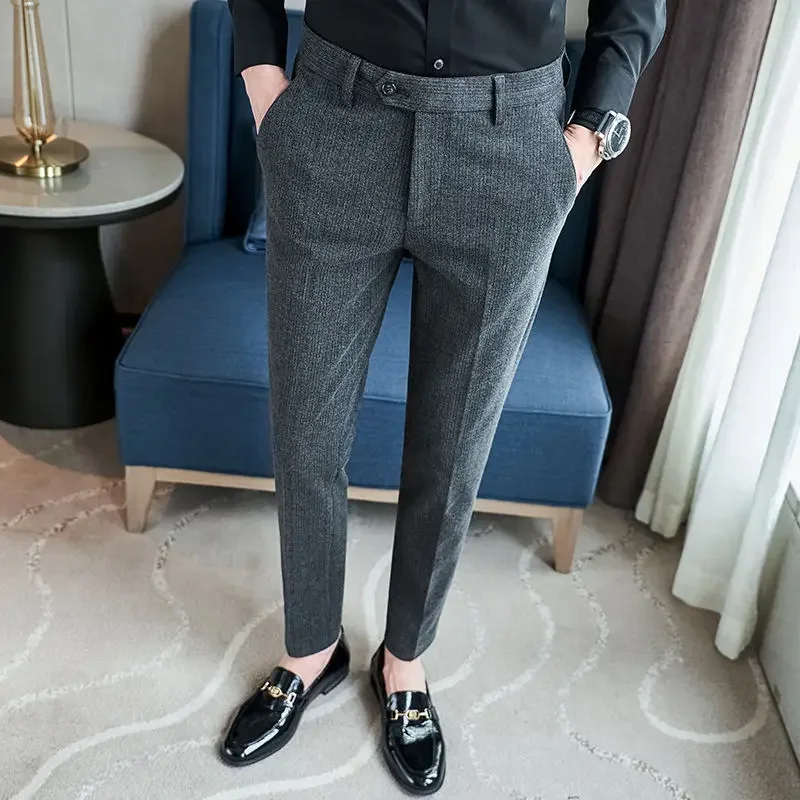 Autumn Winter New Men's Suit Pant Fashion Business Casual Long Woolen Pant Male Straight Formal Trousers Clothing Breathable
Autumn Winter New Men's Suit Pant Fashion Business Casual Long Woolen Pant Male Straight Formal Trousers Clothing Breathable