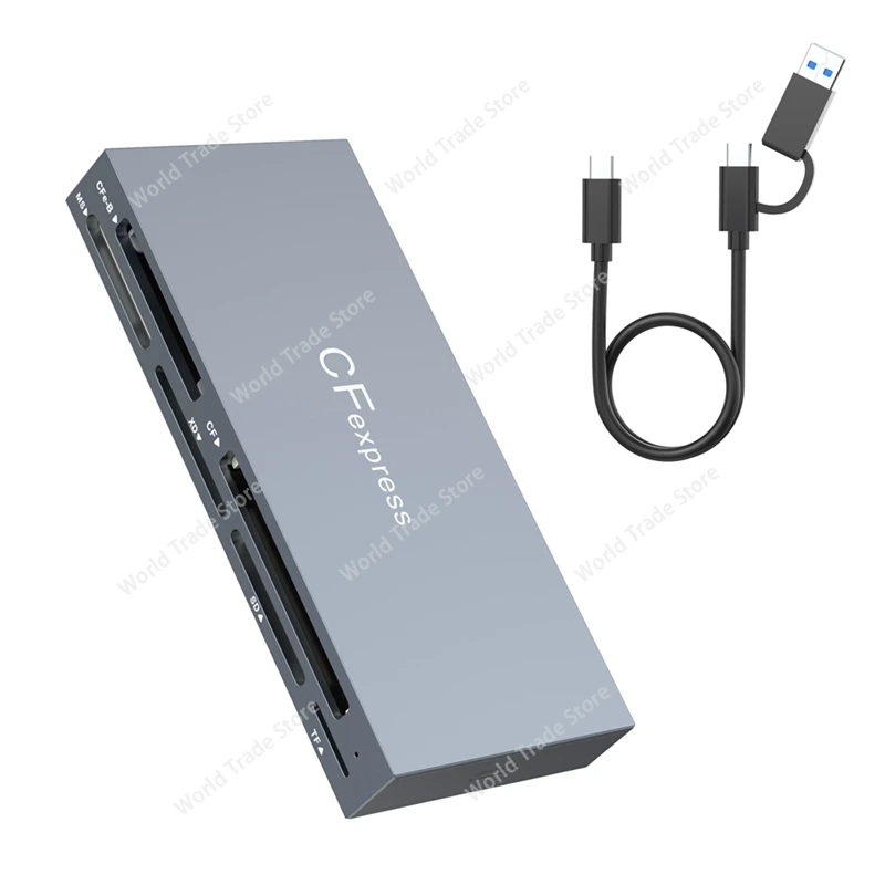 Best Pick 6 In 1 Cfexpress Type B Card Reader For Cfexpress Type B/SD/TF/CF/XD/MS,USB 3.2 Gen 2 10Gbps Cfexpress Adapter Memory
Best Pick 6 In 1 Cfexpress Type B Card Reader For Cfexpress Type B/SD/TF/CF/XD/MS,USB 3.2 Gen 2 10Gbps Cfexpress Adapter Memory