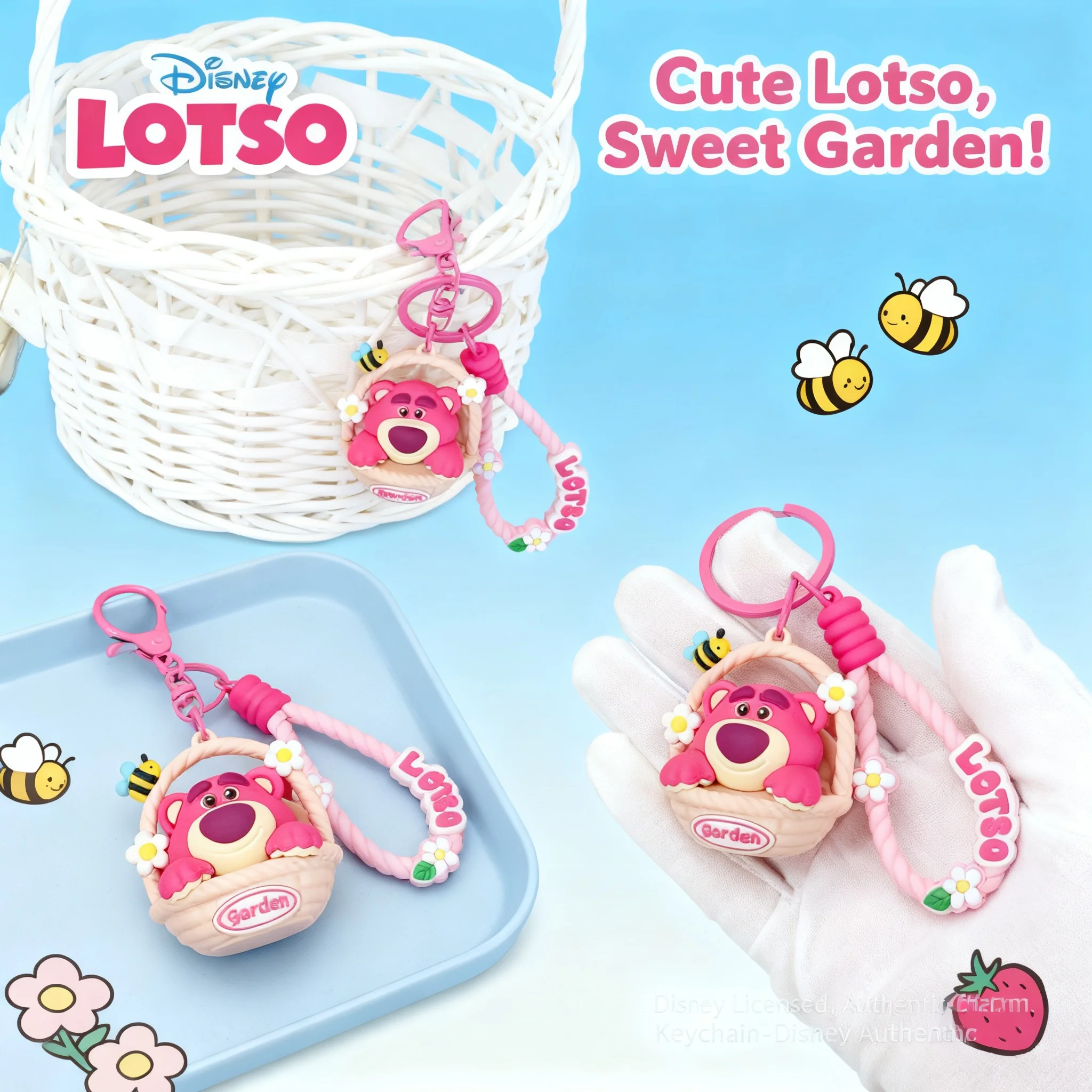 Disney Garden Theme Series Stitch Keychain Cute Cartoon Bag Accessories Creative Plush Toy Official Licensed Lotso Bear
Disney Garden Theme Series Stitch Keychain Cute Cartoon Bag Accessories Creative Plush Toy Official Licensed Lotso Bear
