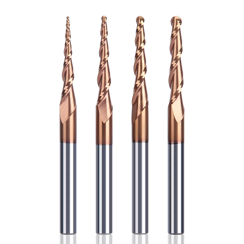 HUHAO Taper Ball Nose Bit End Mill Tungsten Carbide CNC Milling Cutter Router Bits for Wood CNC Engraving Milling Cutter Tool
HUHAO Taper Ball Nose Bit End Mill Tungsten Carbide CNC Milling Cutter Router Bits for Wood CNC Engraving Milling Cutter Tool