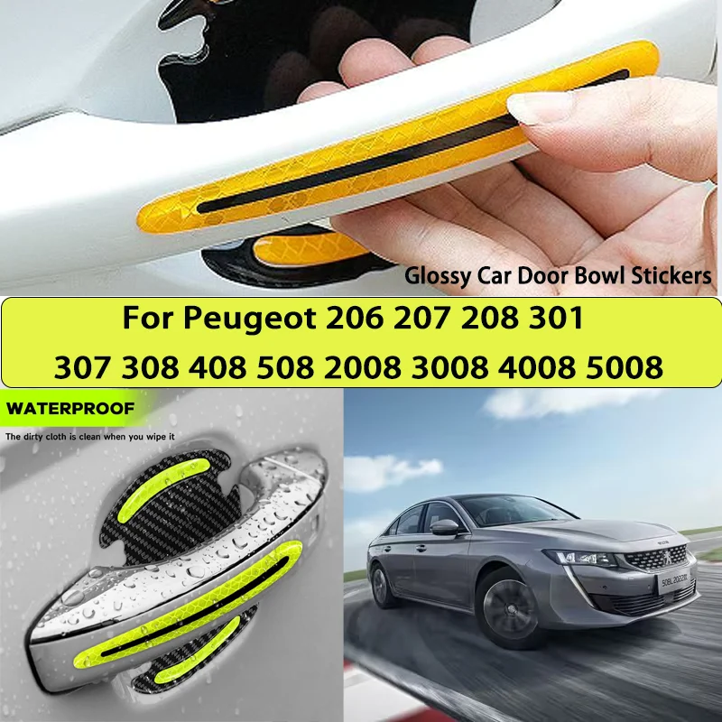 Reflective Car Stickers Car Door Handle For Peugeot 206 207 208 301 307 308 408 508 2008 3008 4008 5008
Reflective Car Stickers Car Door Handle For Peugeot 206 207 208 301 307 308 408 508 2008 3008 4008 5008