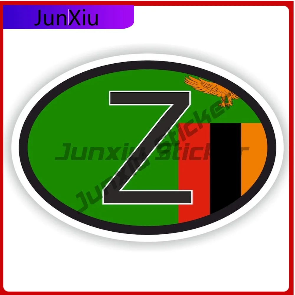 Zambia Country Code Z Oval Sticker With Flag Waterproof Decals Motorcycle Bycicle Stickers Car Scratch Cover Sticker Auto Funny
Zambia Country Code Z Oval Sticker With Flag Waterproof Decals Motorcycle Bycicle Stickers Car Scratch Cover Sticker Auto Funny