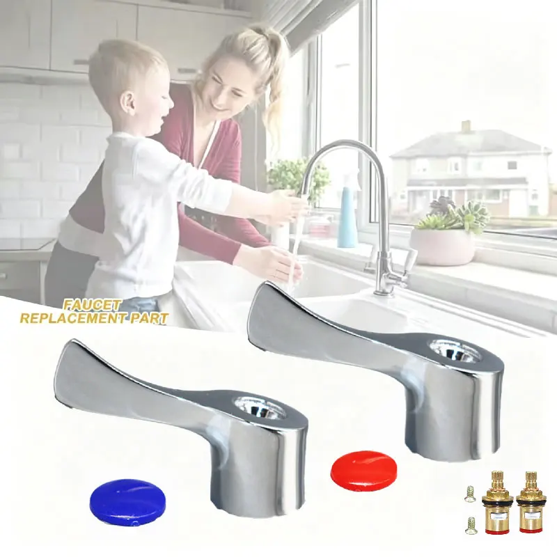 1/4 Turn Use Basin Sink Tap Reviver Faucet Handle Replacement Lever Heads Conversion Kit For Kitchen Faucet Accessories
1/4 Turn Use Basin Sink Tap Reviver Faucet Handle Replacement Lever Heads Conversion Kit For Kitchen Faucet Accessories