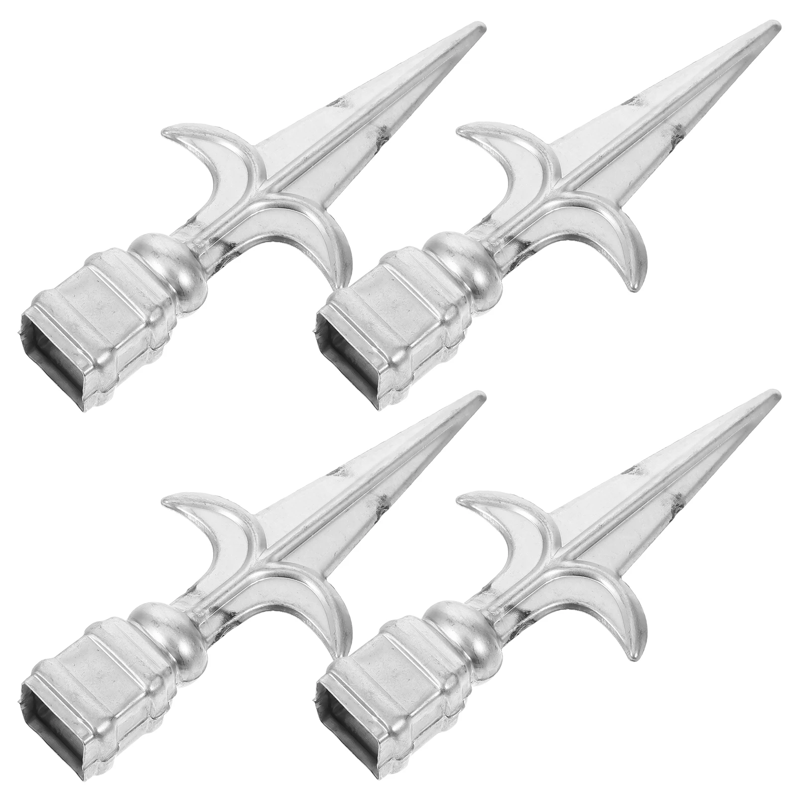 4pcs Spearhead Iron Flower Accessories Hollow Steel Fence Post Caps for Yard Decor Gate Door Window 20mm Tube Fits
4pcs Spearhead Iron Flower Accessories Hollow Steel Fence Post Caps for Yard Decor Gate Door Window 20mm Tube Fits