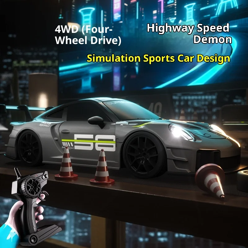 Super Racing New Remote Control Drift Car 4wd High Speed Led Lights 3 Speed Adjustable Simulation Sports Car Model Drift Racing
Super Racing New Remote Control Drift Car 4wd High Speed Led Lights 3 Speed Adjustable Simulation Sports Car Model Drift Racing