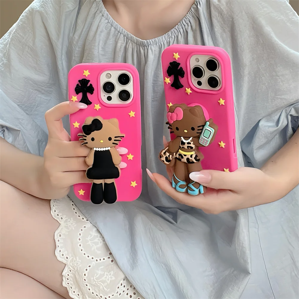 Cute cartoon new Hellokitty with stand holder phone case for iphone 16 15 14 13 12 Pro Max Fundas silicone soft protective cover
Cute cartoon new Hellokitty with stand holder phone case for iphone 16 15 14 13 12 Pro Max Fundas silicone soft protective cover