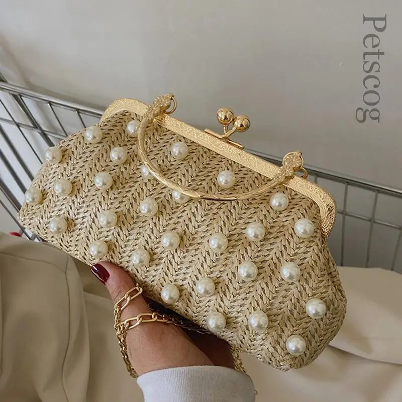 Petscog Evening Party Handbags For Women Chain Strap Pearl Design Shoulder Crossbody Bag Fashion Luxury Female Square Bags
Petscog Evening Party Handbags For Women Chain Strap Pearl Design Shoulder Crossbody Bag Fashion Luxury Female Square Bags