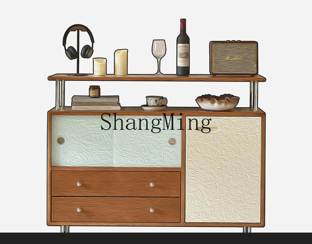 CL retro solid wood dining side cabinet, antique cherry wood integrated against the wall, living room storage storage cabinet
CL retro solid wood dining side cabinet, antique cherry wood integrated against the wall, living room storage storage cabinet