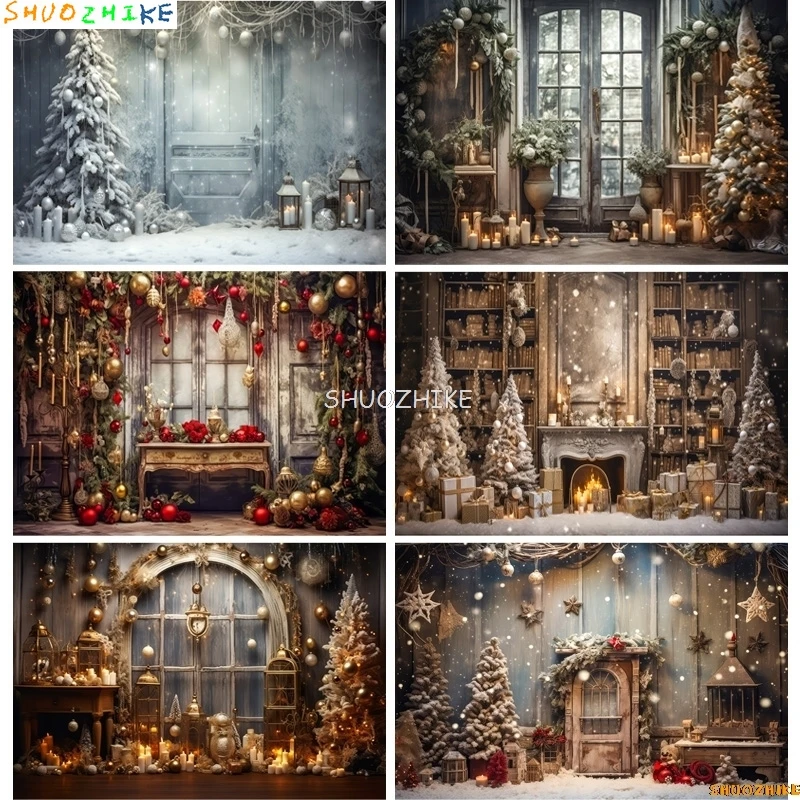 Christmas Tree With Gift Boxes Photography Backdrops Winter Snow Decorations Wooden Door Fireplace Room Background Props WR-17
Christmas Tree With Gift Boxes Photography Backdrops Winter Snow Decorations Wooden Door Fireplace Room Background Props WR-17