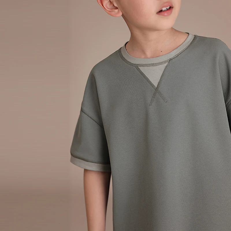 children's clothing summer new products boys and girls mother kids solid color o-neck loose casual short sleeve T-shirt tops
children's clothing summer new products boys and girls mother kids solid color o-neck loose casual short sleeve T-shirt tops