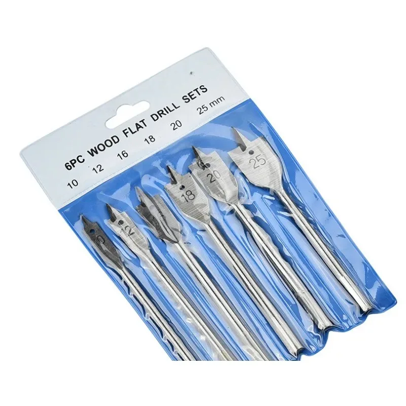 For Natural Color Three Pointed Flat Drill Hexagonal Handle Woodworking Hole Opener Wooden Board Drilling Bit Tool Set 6pc
For Natural Color Three Pointed Flat Drill Hexagonal Handle Woodworking Hole Opener Wooden Board Drilling Bit Tool Set 6pc