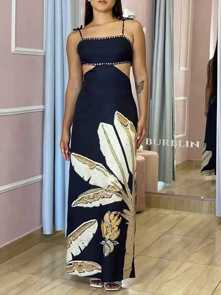 European style new women's clothing fashionable and versatile simple temperament waist-revealing backless suspender dress
European style new women's clothing fashionable and versatile simple temperament waist-revealing backless suspender dress