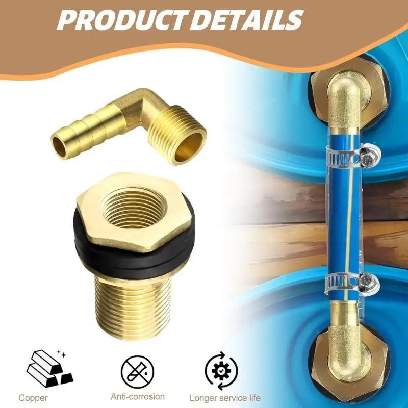 94pc Brass Tanks Connectors Water Butt Connector Precials Matingting для домашнего промышленного и сельскохозяйственного
94pc Brass Tanks Connectors Water Butt Connector Precials Matingting для домашнего промышленного и сельскохозяйственного