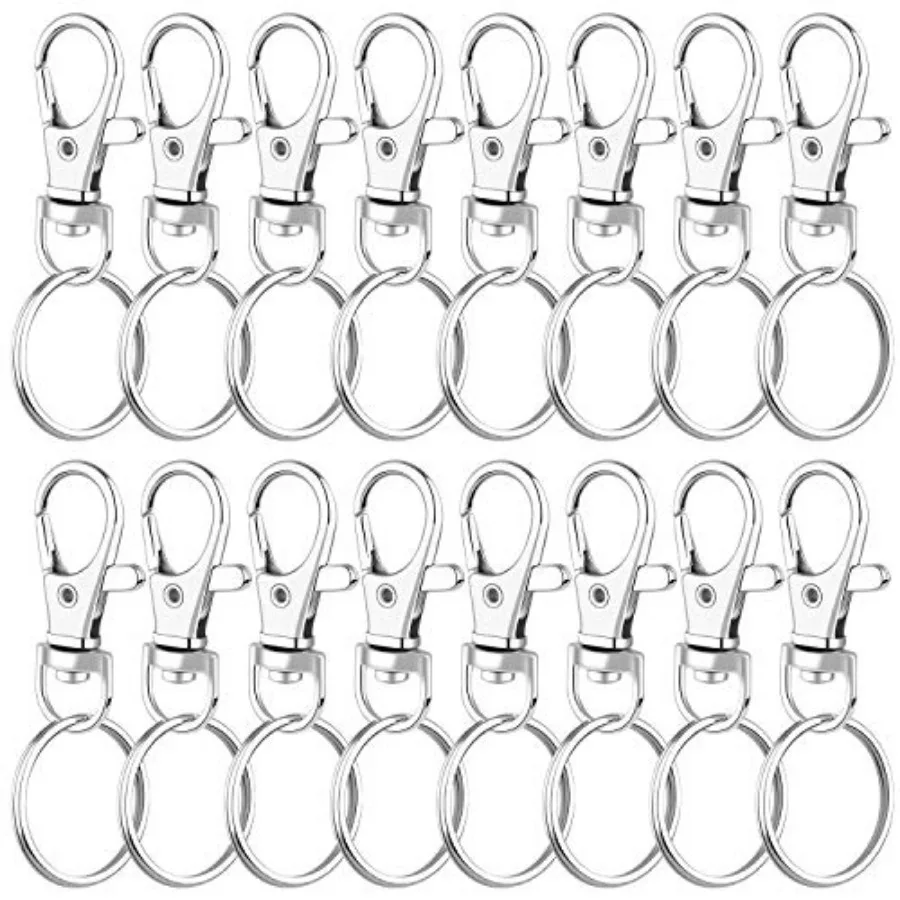 50 Sets Keychain Rings for Crafts, Assembled Key Chains Hardware for Key Chains, Crafts and Lanyards
50 Sets Keychain Rings for Crafts, Assembled Key Chains Hardware for Key Chains, Crafts and Lanyards