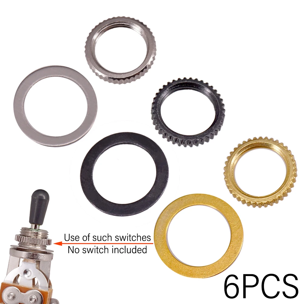 6pcs Electric Guitar Potentiometer Nut Washer 15mm Metal Gear Washer For Tone Volume For LP Guitar Accessories
6pcs Electric Guitar Potentiometer Nut Washer 15mm Metal Gear Washer For Tone Volume For LP Guitar Accessories