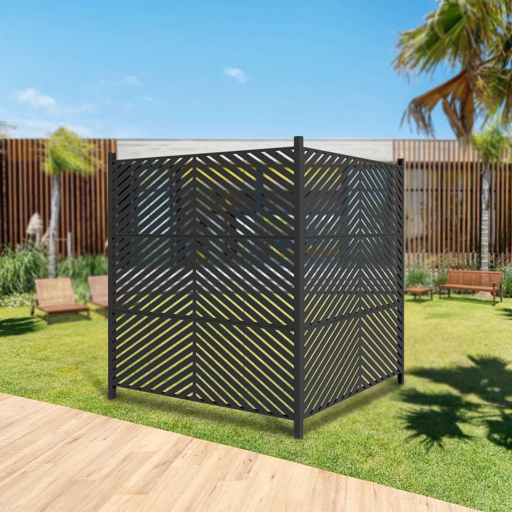 47 x 47 inch Outdoor Privacy Screen Fence Panels – All-Weather No-Dig Fence Kit for Air Conditioner, Pool Equipment Enclosure
47 x 47 inch Outdoor Privacy Screen Fence Panels – All-Weather No-Dig Fence Kit for Air Conditioner, Pool Equipment Enclosure