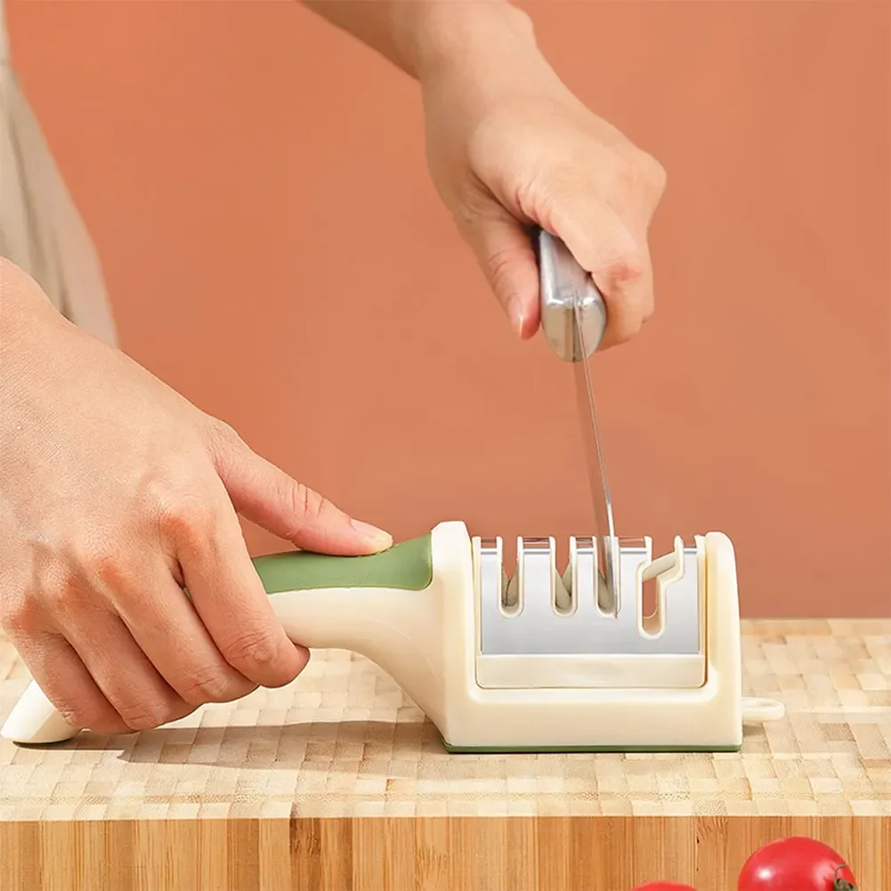 Multi Stage Handheld Knife Sharpener Sharpening Stone Kitchen Gadget Tool for Efficient Knife Maintenance
Multi Stage Handheld Knife Sharpener Sharpening Stone Kitchen Gadget Tool for Efficient Knife Maintenance