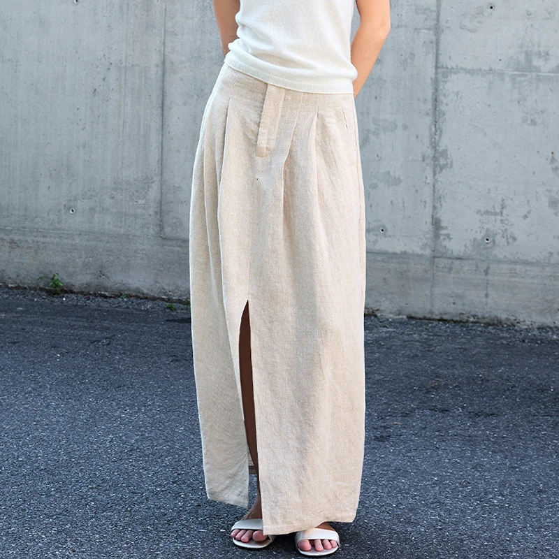 100% Linen High Quality Long Skirt Women New Arrival 2026 Summer Simple Style Solid Color Loose Female Casual Skirts M2609
100% Linen High Quality Long Skirt Women New Arrival 2026 Summer Simple Style Solid Color Loose Female Casual Skirts M2609