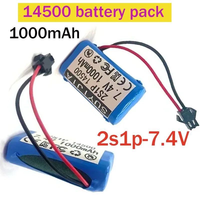 7.4 V 1000mah 14500 Li-ion Battery and Charger for Electric Toys Water Bullet Gun 7.4V 2s Battery for RC Toys Cars Tanks Robots
7.4 V 1000mah 14500 Li-ion Battery and Charger for Electric Toys Water Bullet Gun 7.4V 2s Battery for RC Toys Cars Tanks Robots